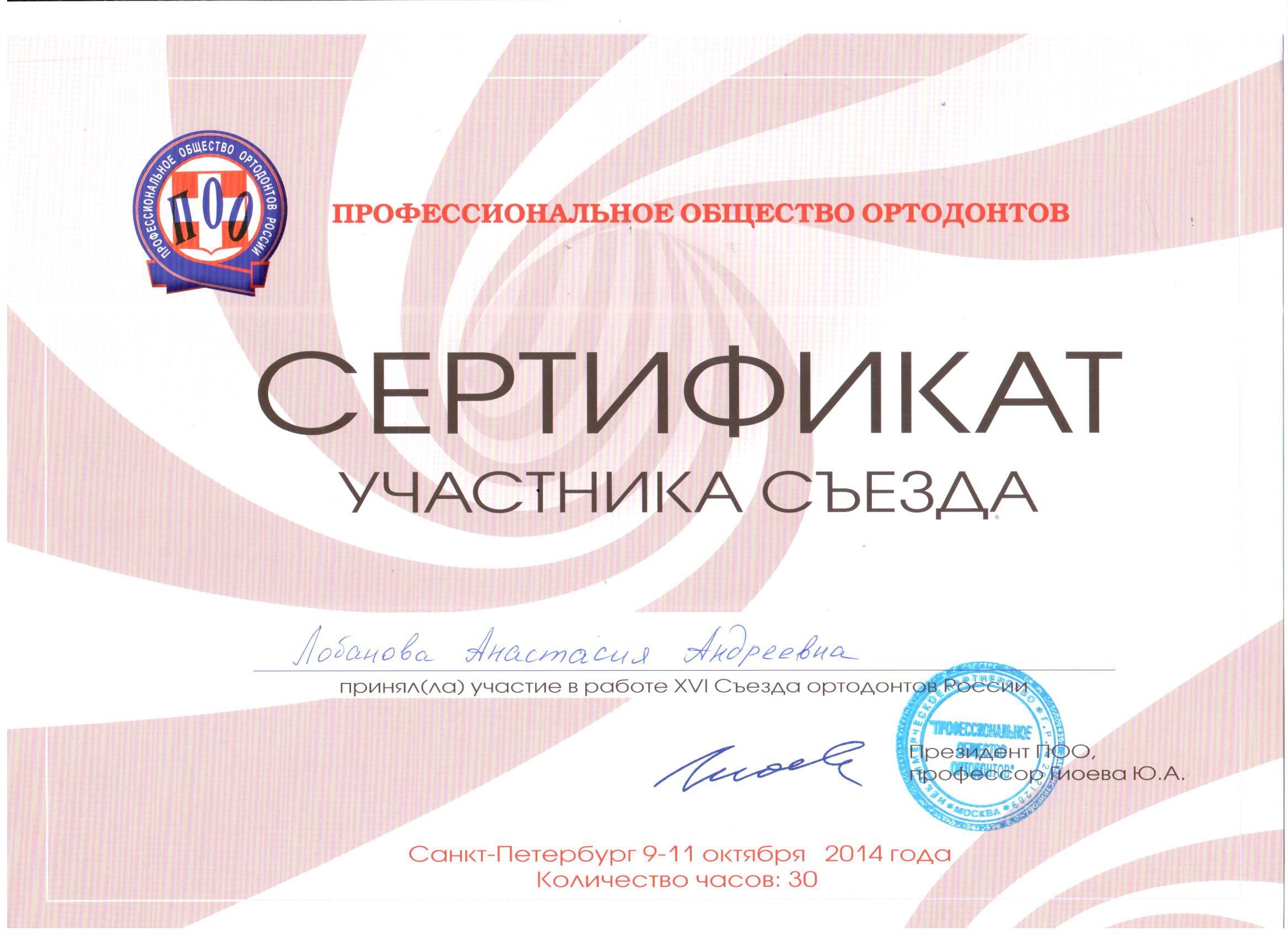 Анастасия Лобанова сертификат 16